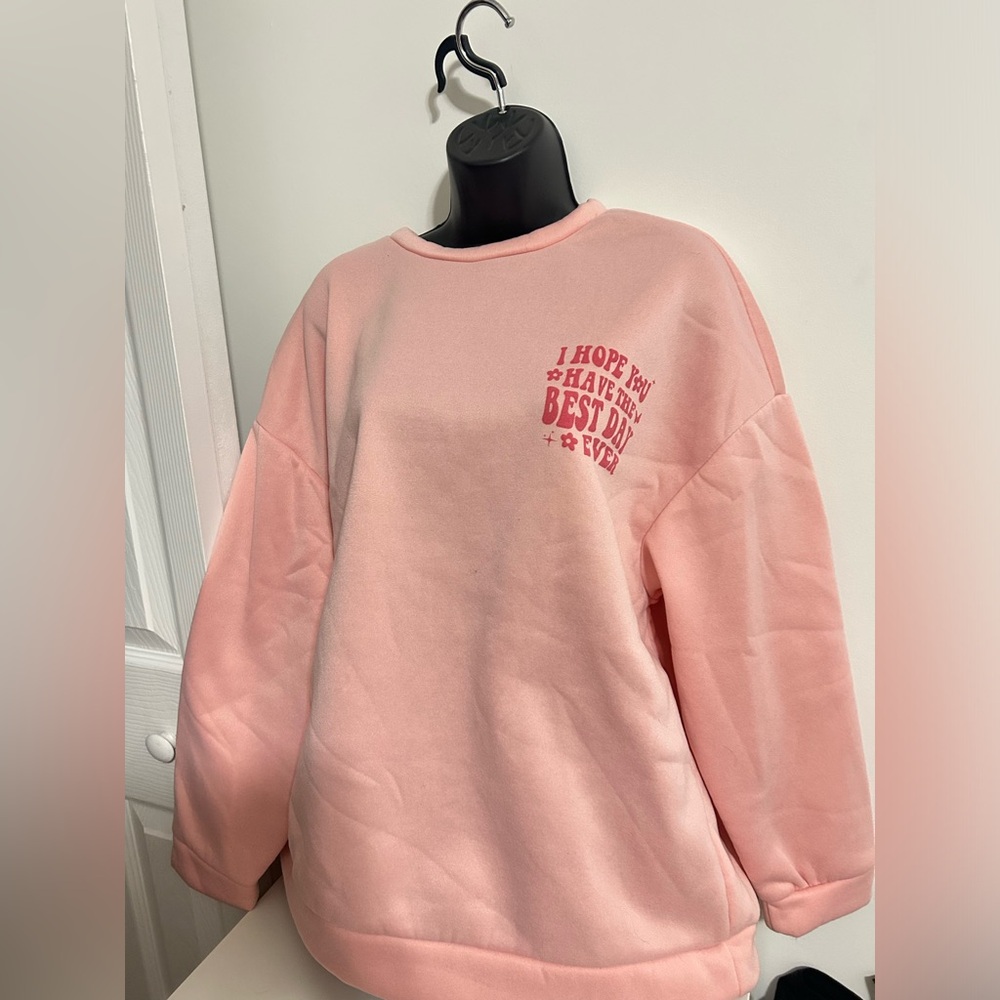 Size X-LARGE pink sweater